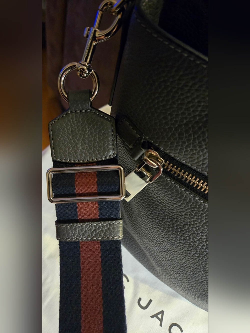 Marc Jacobs Gotham Leather Bucket Bag - Gray - Picture 9 of 14